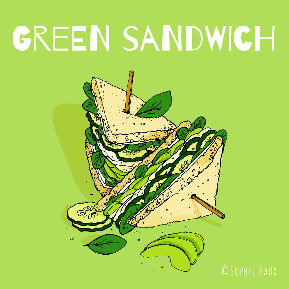 Green sandwich